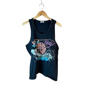 Caribbean Soul Large (L) Single Stitch Tank Lobster Party
